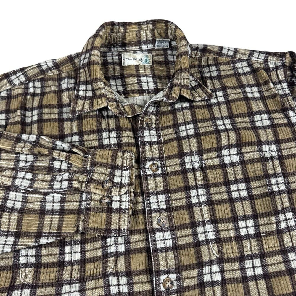 Vintage Fieldmaster Corduroy Flannel Men's 2XL Heavyweight Outdoor Hiking Huntin